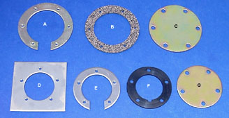 Blank Plates, Sender Plates, Split Rings & Gaskets