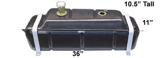 Universal Stamped Steel Fuel Tank - U1 Series
